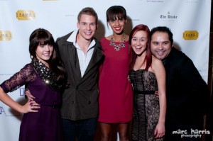 One of my favorite pictures from the night - LOVE my fabulous agent Oliver on my shoulder : )